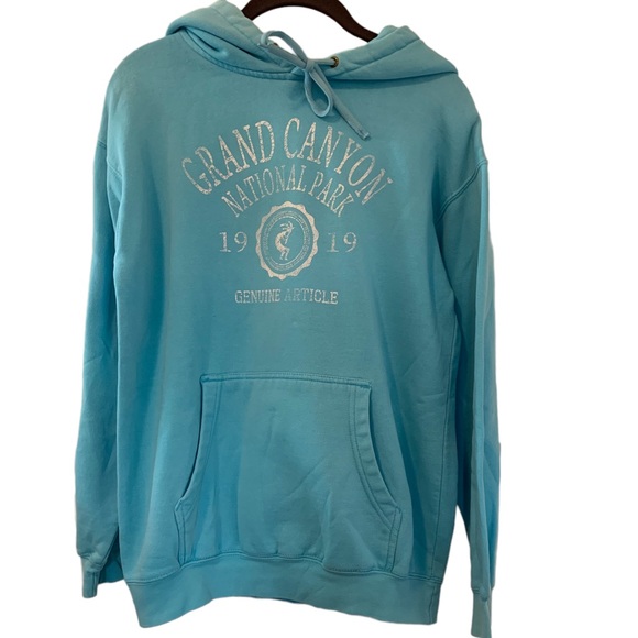 Grand Canyon National Park Hoodie Sweatshirt Light Blue Size Small - Picture 16 of 16